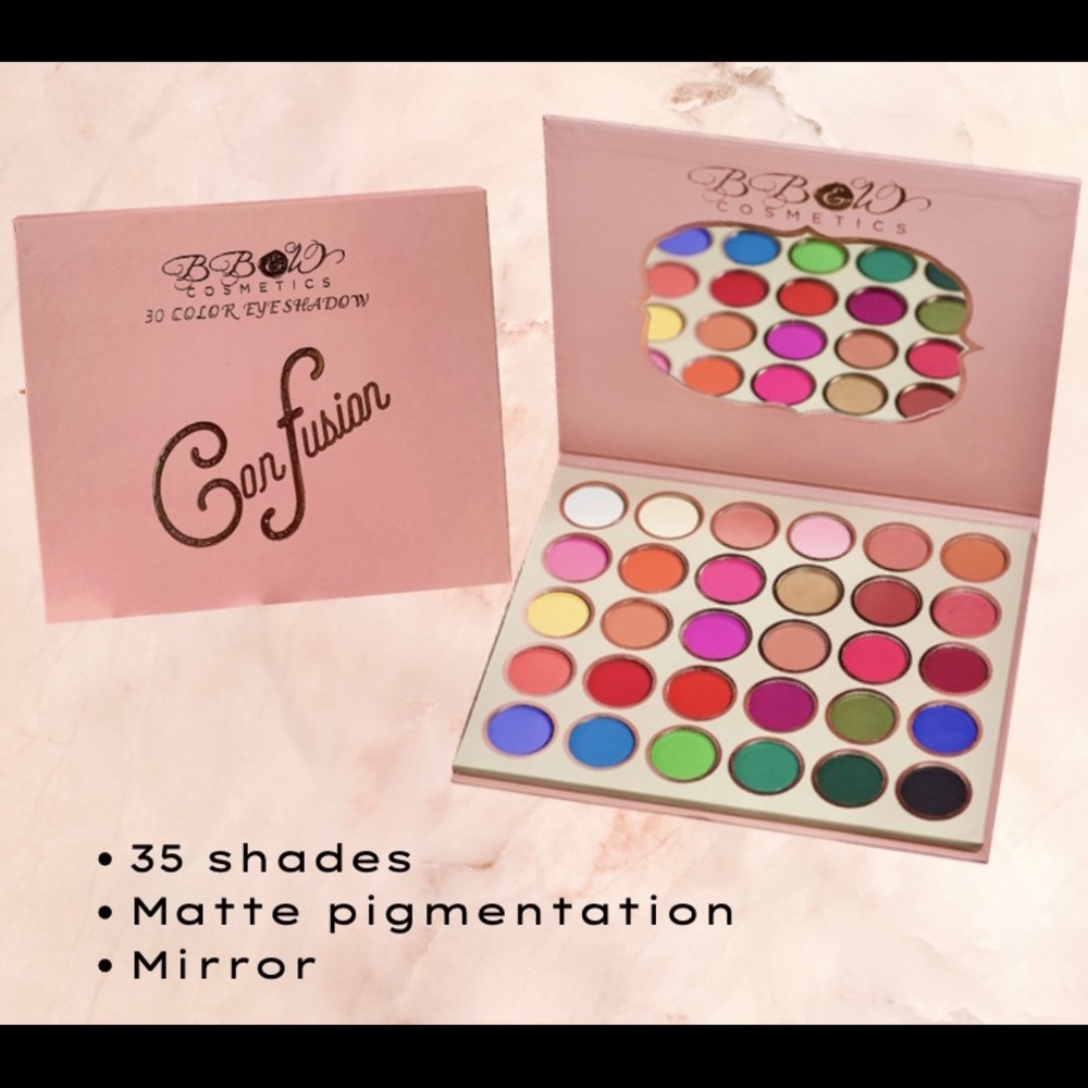 CONFUSION 30 color eyeshadow palette curelty free